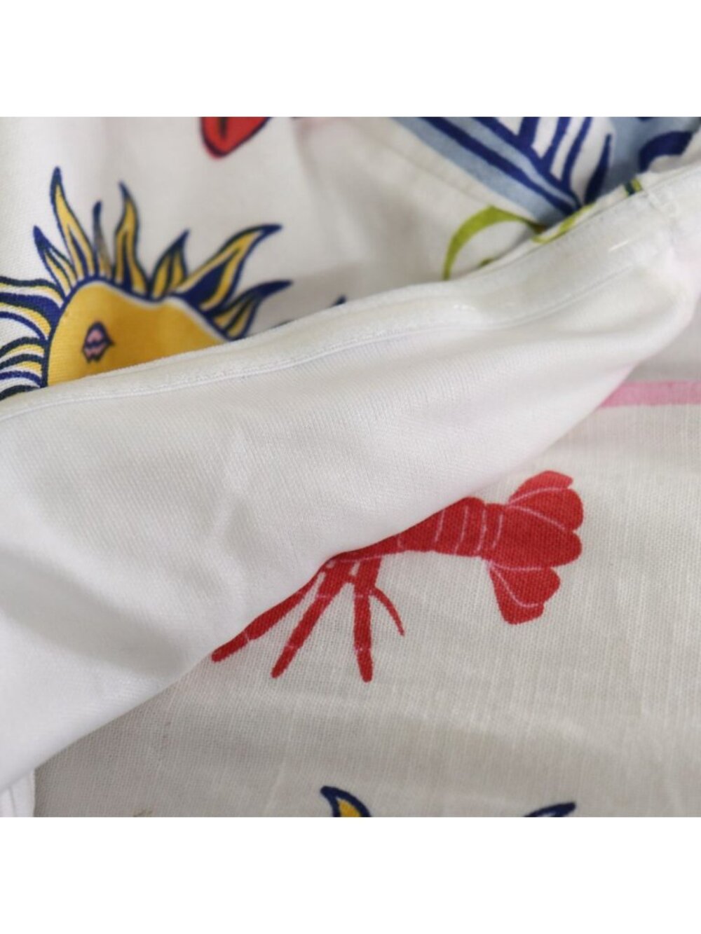 Japna Mediterranean Tile Print Dress Medium Strapless Tie Back Ciao Lobster Sun - Picture 10 of 15